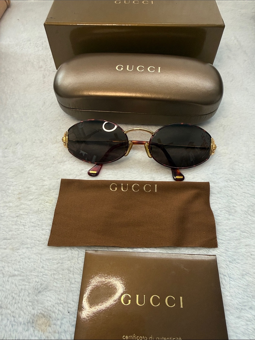 Gucci Beautiful GG2602S Horsebit Sunglasses Tortoiseshell Frame/Gold Hardware